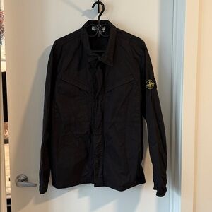 Stone Island Men's Black Jacket